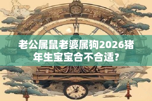 老公属鼠老婆属狗2026猪年生宝宝合不合适？