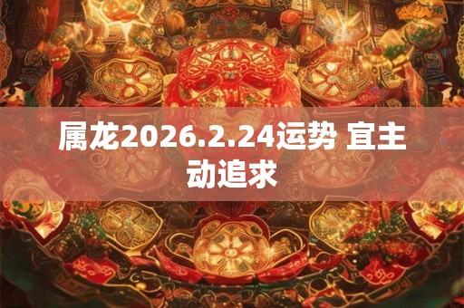 属龙2026.2.24运势 宜主动追求