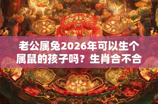 老公属兔2026年可以生个属鼠的孩子吗？生肖合不合？