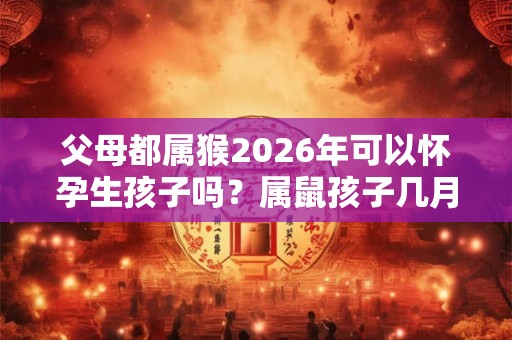 父母都属猴2026年可以怀孕生孩子吗？属鼠孩子几月生好？