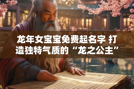龙年女宝宝免费起名字 打造独特气质的“龙之公主”
