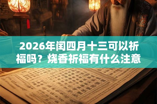 2026年闰四月十三可以祈福吗？烧香祈福有什么注意事项？