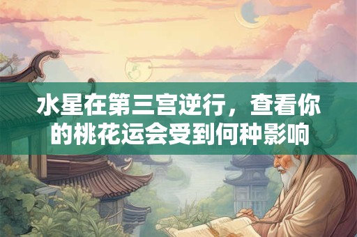 水星在第三宫逆行，查看你的桃花运会受到何种影响