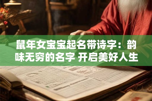 鼠年女宝宝起名带诗字：韵味无穷的名字 开启美好人生