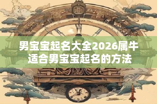 男宝宝起名大全2026属牛 适合男宝宝起名的方法