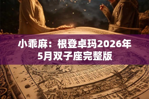 小乖麻：根登卓玛2026年5月双子座完整版