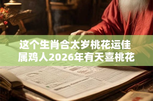这个生肖合太岁桃花运佳 属鸡人2026年有天喜桃花相助