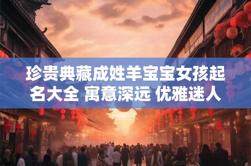 珍贵典藏成姓羊宝宝女孩起名大全 寓意深远 优雅迷人！