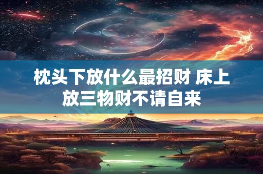 枕头下放什么最招财 床上放三物财不请自来