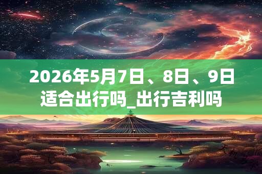 2026年5月7日、8日、9日适合出行吗_出行吉利吗