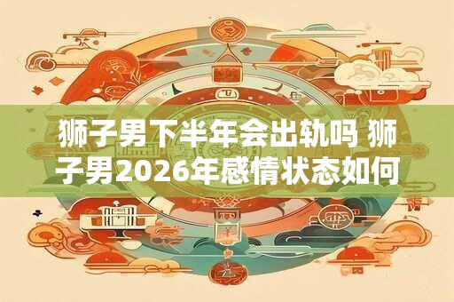 狮子男下半年会出轨吗 狮子男2026年感情状态如何