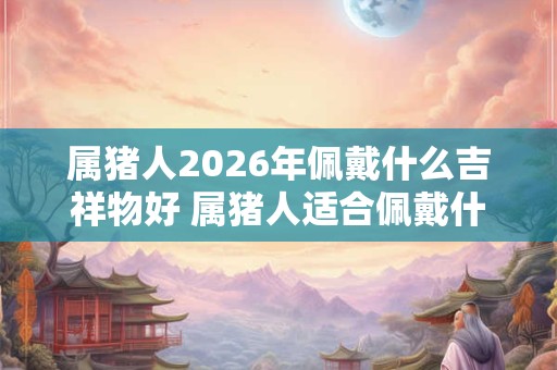 属猪人2026年佩戴什么吉祥物好 属猪人适合佩戴什么