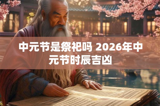 中元节是祭祀吗 2026年中元节时辰吉凶