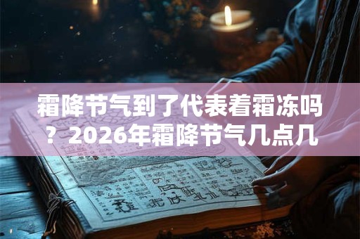 霜降节气到了代表着霜冻吗？2026年霜降节气几点几分？