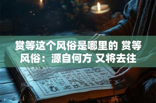 赏等这个风俗是哪里的 赏等风俗：源自何方 又将去往何处