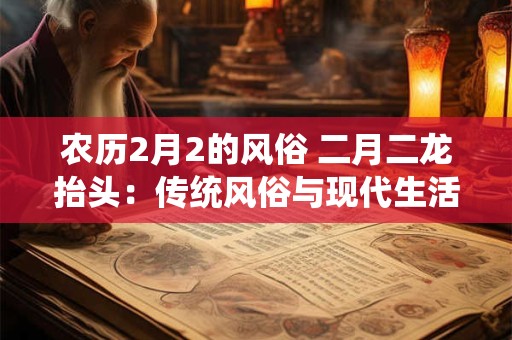 农历2月2的风俗 二月二龙抬头：传统风俗与现代生活的融合
