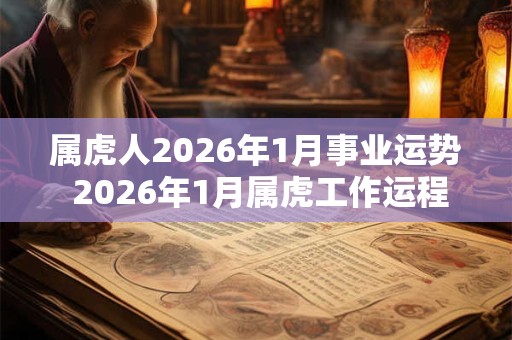 属虎人2026年1月事业运势 2026年1月属虎工作运程详解