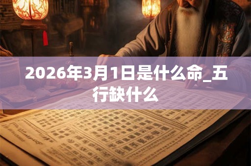 2026年3月1日是什么命_五行缺什么