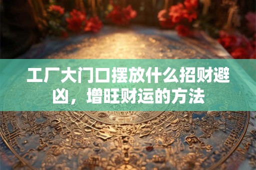 工厂大门口摆放什么招财避凶，增旺财运的方法