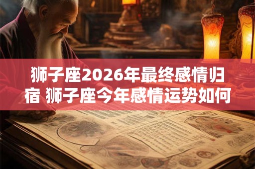 狮子座2026年最终感情归宿 狮子座今年感情运势如何