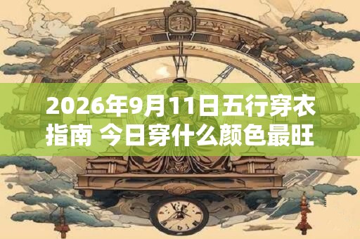 2026年9月11日五行穿衣指南 今日穿什么颜色最旺运