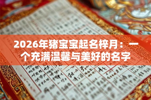 2026年猪宝宝起名梓月：一个充满温馨与美好的名字
