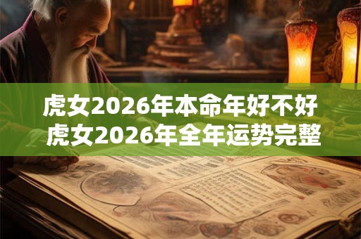 虎女2026年本命年好不好 虎女2026年全年运势完整版