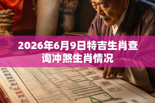 2026年6月9日特吉生肖查询冲煞生肖情况