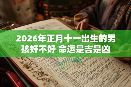 2026年正月十一出生的男孩好不好 命运是吉是凶