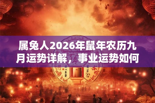 属兔人2026年鼠年农历九月运势详解，事业运势如何？