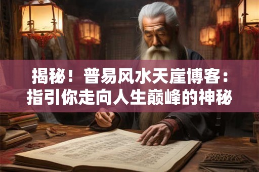 揭秘！普易风水天崖博客：指引你走向人生巅峰的神秘之旅！