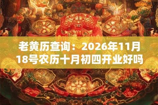 老黄历查询：2026年11月18号农历十月初四开业好吗