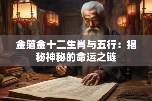 金箔金十二生肖与五行：揭秘神秘的命运之链