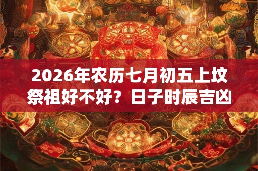 2026年农历七月初五上坟祭祖好不好？日子时辰吉凶？