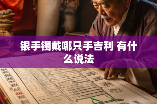 银手镯戴哪只手吉利 有什么说法