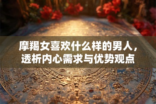 摩羯女喜欢什么样的男人，透析内心需求与优势观点
