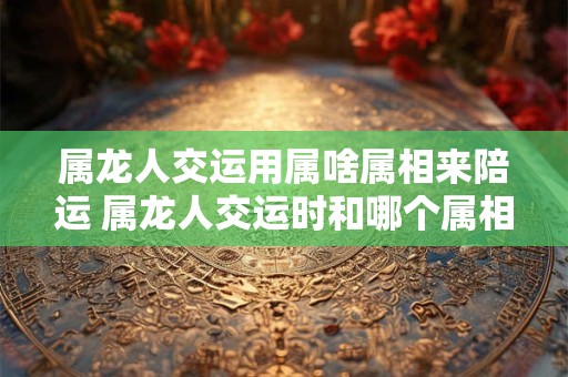 属龙人交运用属啥属相来陪运 属龙人交运时和哪个属相接触好