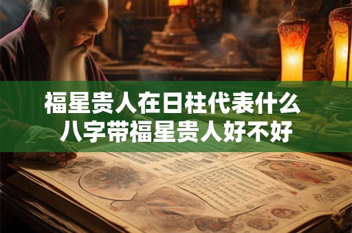 福星贵人在日柱代表什么 八字带福星贵人好不好
