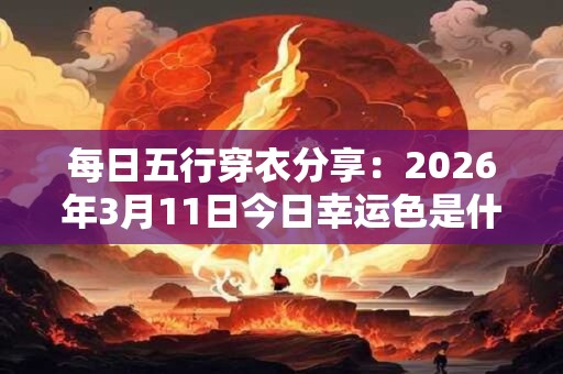 每日五行穿衣分享：2026年3月11日今日幸运色是什么