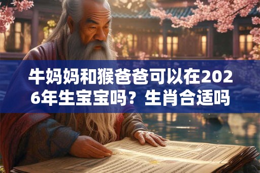 牛妈妈和猴爸爸可以在2026年生宝宝吗？生肖合适吗？