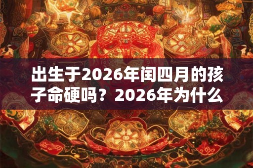 出生于2026年闰四月的孩子命硬吗?2026年为什么是闰四月? 出生于2026年闰四月的孩子命硬吗?2026年为什么是闰四月?
