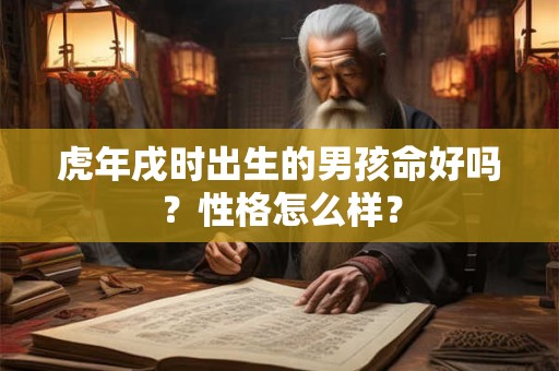 虎年戌时出生的男孩命好吗?性格怎么样? 虎年戌时出生的男孩命好吗?性格怎么样?