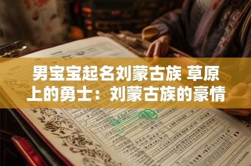 男宝宝起名刘蒙古族 草原上的勇士:刘蒙古族的豪情与荣耀 男宝宝起名刘蒙古族 草原上的勇士:刘蒙古族的豪情与荣耀