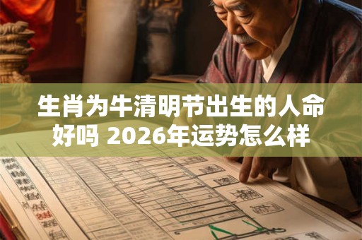 生肖为牛清明节出生的人命好吗 2026年运势怎么样