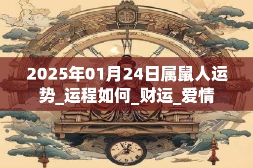 2025年01月24日属鼠人运势_运程如何_财运_爱情 2025年01月24日属鼠人运势_运程如何_财运_爱情