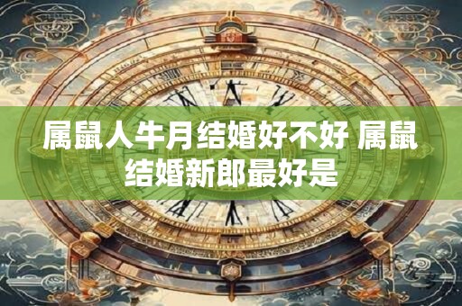 属鼠人牛月结婚好不好 属鼠结婚新郎最好是
