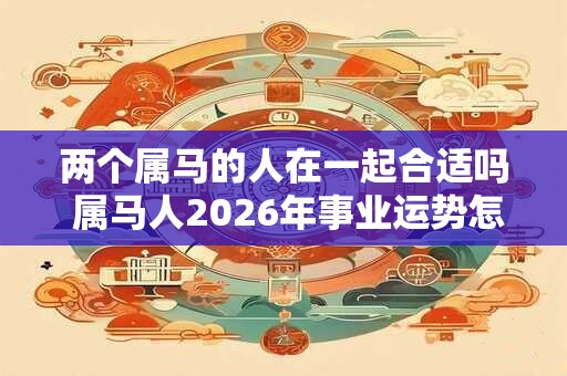 两个属马的人在一起合适吗 属马人2026年事业运势怎么样 两个属马的人在一起合适吗 属马人2026年事业运势怎么样