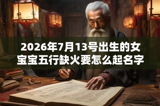 2026年7月13号出生的女宝宝五行缺火要怎么起名字