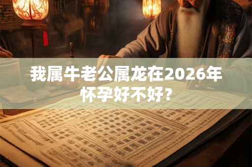 我属牛老公属龙在2026年怀孕好不好？