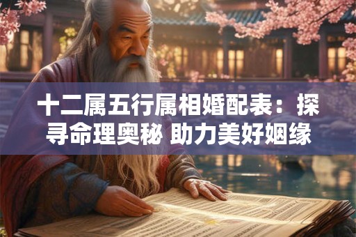 十二属五行属相婚配表：探寻命理奥秘 助力美好姻缘